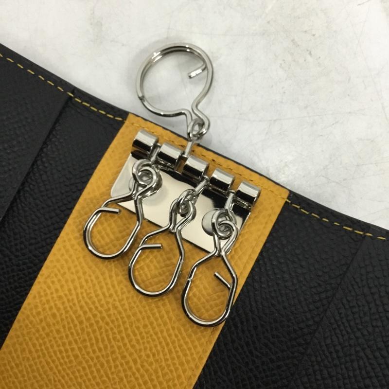 ポロラルフローレン POLO RALPH LAUREN キーケース キーケース OP-NCP207 プリント 黒 / ブラック / black X 黄 / イエロー / yellow メンズ USED 古着 中古 10162191