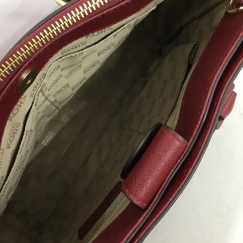 マイケルコース MICHAEL KORS ハンドバッグ ハンドバッグ 無地 赤 / レッド / red レディース USED 古着 中古 10162205