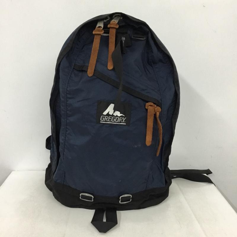 グレゴリー GREGORY リュックサック、デイパック リュックサック、デイバッグ 無地 X ロゴ、文字 紺 / ネイビー / navy メンズ USED 古着 中古 10162209