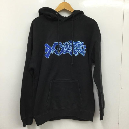 エクストララージ XLARGE パーカー 長袖 長袖パーカー プルオーバーパーカー スウェット M ロゴ、文字 ダークグレー / ダークグレー / メンズ USED 古着 中古 10162220