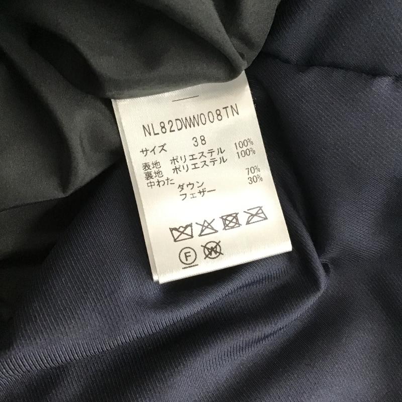 ナノユニバース nano・universe コート ダウンコート NL82DWW008TN LIMONTA ショールカラー（ショールフード）付きダウンジャケット 38 無地 紺 / ネイビー / navy レディース USED 古着 中古 10162224
