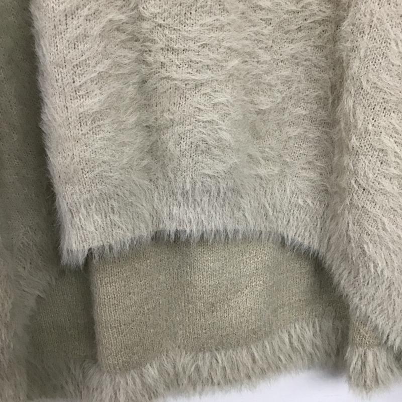グローバルワーク GLOBAL WORK ニット、セーター 長袖 L 無地 ベージュ / ベージュ / beige レディース USED 古着 中古 10162236