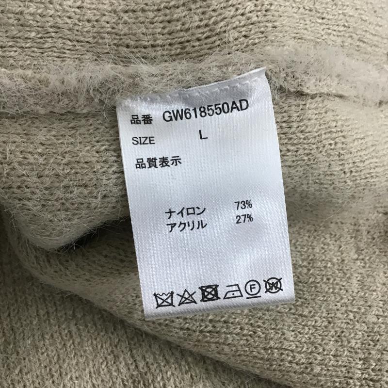 グローバルワーク GLOBAL WORK ニット、セーター 長袖 L 無地 ベージュ / ベージュ / beige レディース USED 古着 中古 10162236