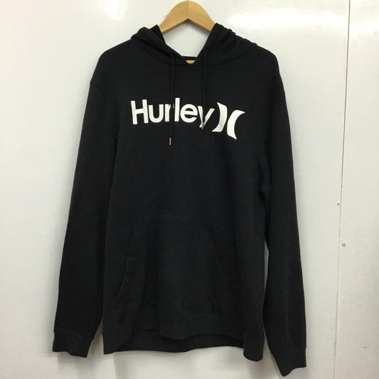 ハーレー Hurley パーカー 長袖 長袖パーカー プルオーバーパーカー スウェット L ロゴ、文字 黒 / ブラック / black メンズ USED 古着 中古 10162248