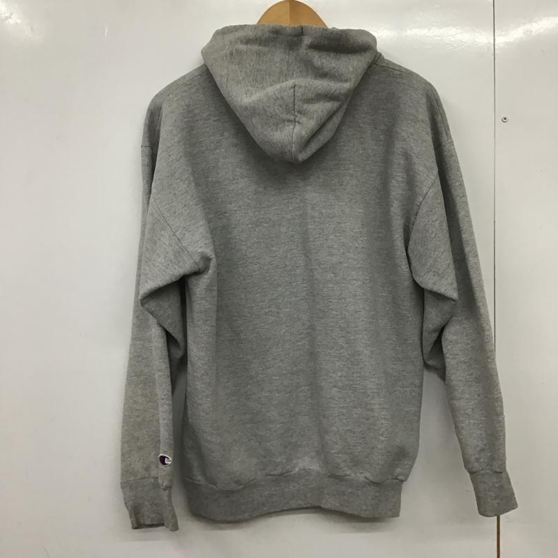 チャンピオン Campion パーカー 長袖 長袖パーカー プルオーバーパーカー スウェット ロゴ、文字 灰 / グレー / gray メンズ USED 古着 中古 10162292