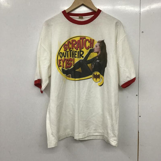 スクリーンスターズ SCREEN STARS Tシャツ 半袖 半袖カットソー プリントTシャツ クルーネックカットソー L プリント 白 / ホワイト / white メンズ USED 古着 中古 10162296