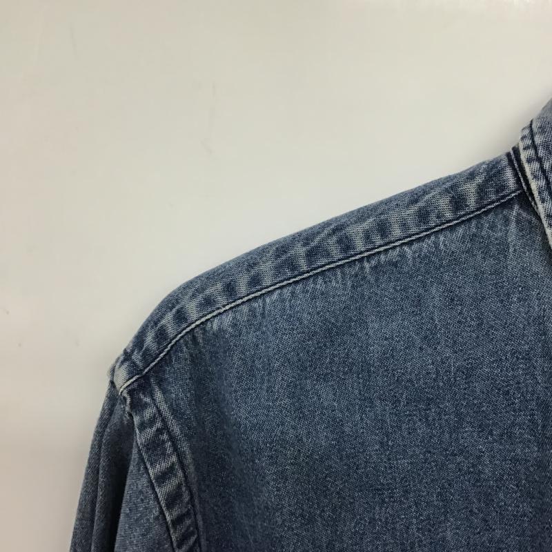 ラルフローレン RALPHLAUREN シャツ、ブラウス 長袖 長袖シャツ デニムシャツ M ロゴ、文字 インディゴ / インディゴ / Indigo メンズ USED 古着 中古 10162307
