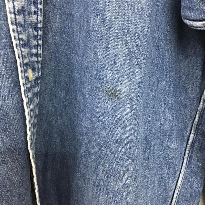 ラルフローレン RALPHLAUREN シャツ、ブラウス 長袖 長袖シャツ デニムシャツ M ロゴ、文字 インディゴ / インディゴ / Indigo メンズ USED 古着 中古 10162307