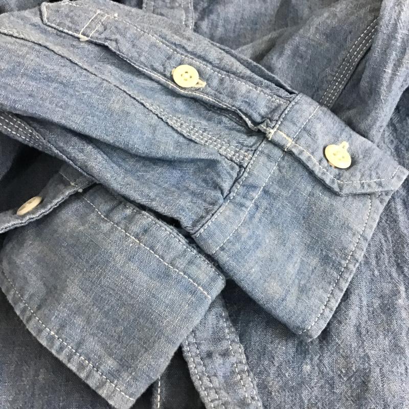 フラットヘッド FLATHEAD シャツ、ブラウス 長袖 長袖シャツ デニムシャツ カラーシャツ 38 無地 インディゴ / インディゴ / Indigo メンズ USED 古着 中古 10162331