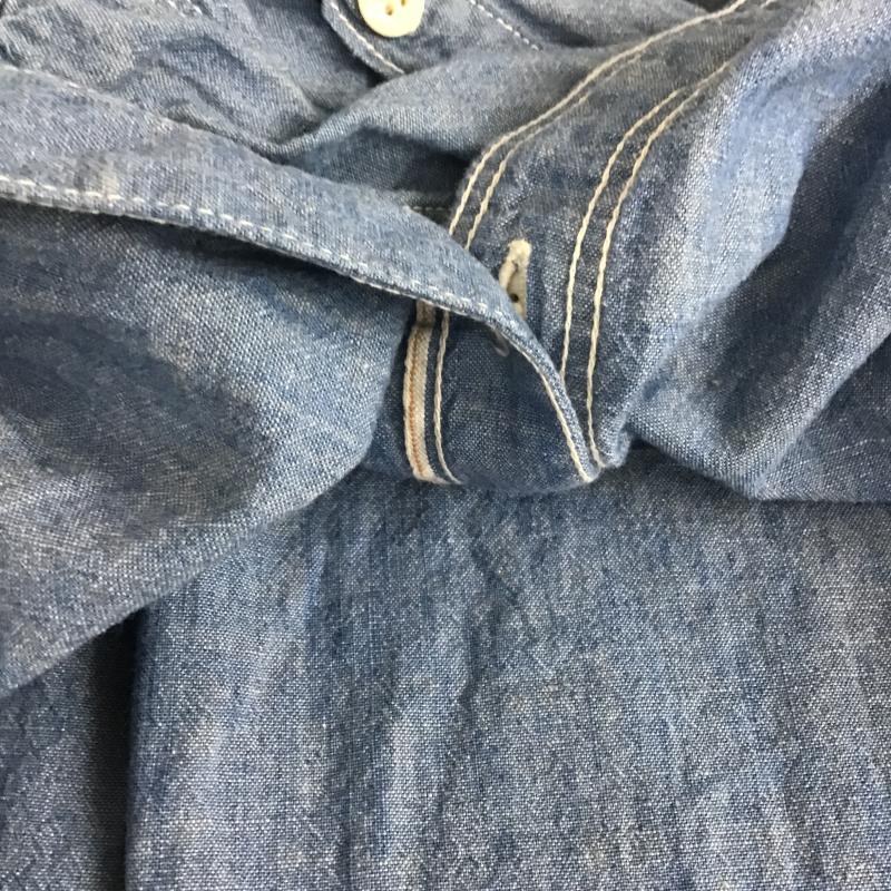 フラットヘッド FLATHEAD シャツ、ブラウス 長袖 長袖シャツ デニムシャツ カラーシャツ 38 無地 インディゴ / インディゴ / Indigo メンズ USED 古着 中古 10162331