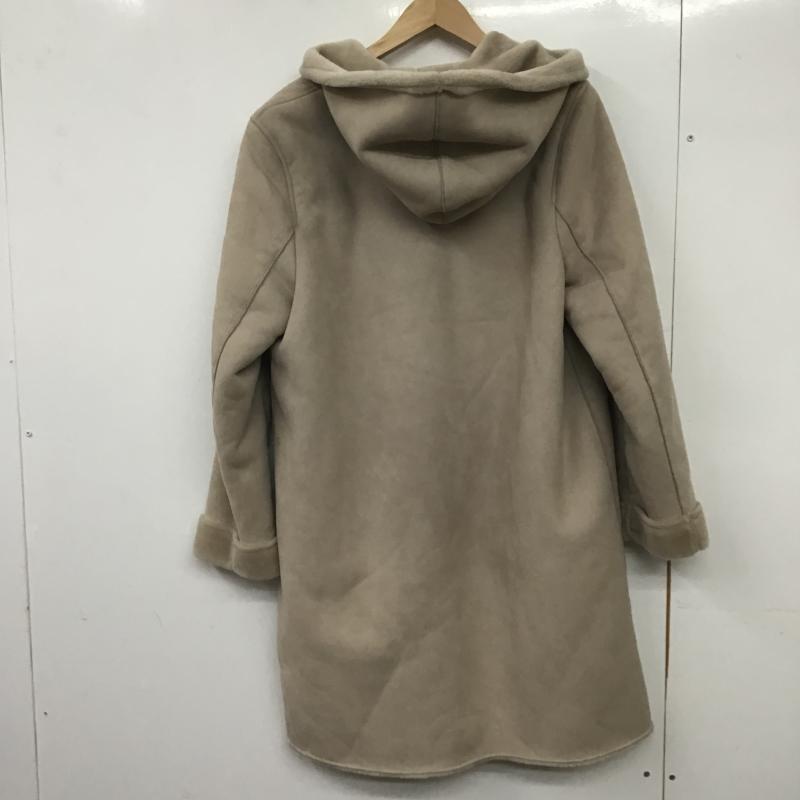 ユニクロ UNIQLO コート コート一般 212-409857 ムートンタッチフーデットコート XL 無地 ベージュ / ベージュ / beige レディース USED 古着 中古 10162332