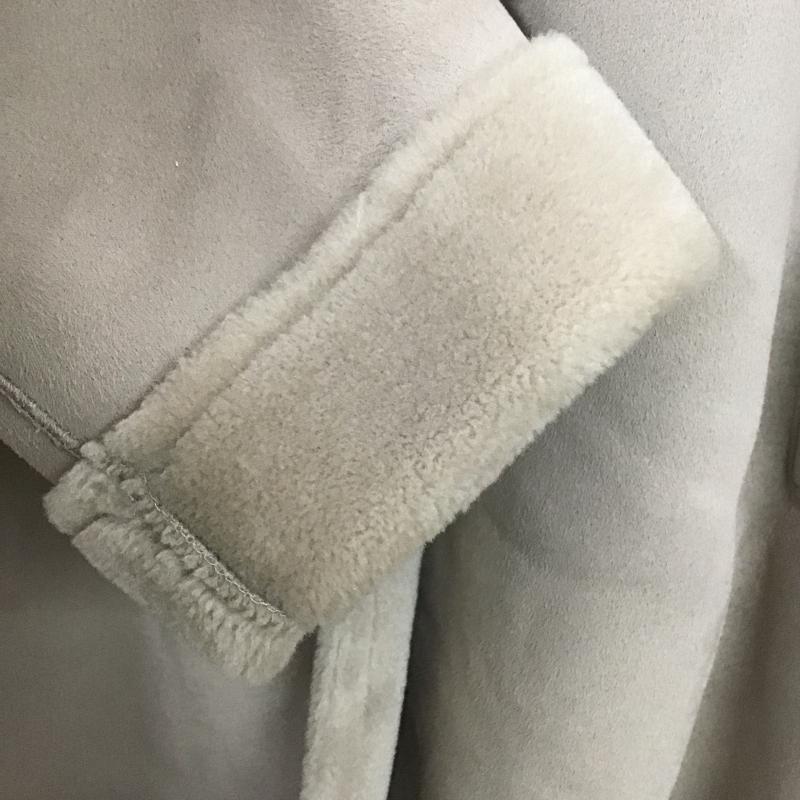 ユニクロ UNIQLO コート コート一般 212-409857 ムートンタッチフーデットコート XL 無地 ベージュ / ベージュ / beige レディース USED 古着 中古 10162332