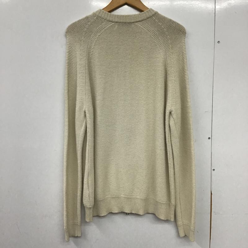 トゥモローランドトリコ TOMORROWLAND tricot カーディガン 長袖 ジップアップカーディガン ジップアップニット アウター L 無地 アイボリー / アイボリー / メンズ USED 古着 中古 10162333