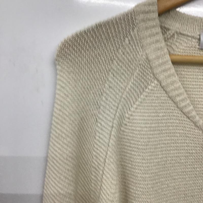 トゥモローランドトリコ TOMORROWLAND tricot カーディガン 長袖 ジップアップカーディガン ジップアップニット アウター L 無地 アイボリー / アイボリー / メンズ USED 古着 中古 10162333