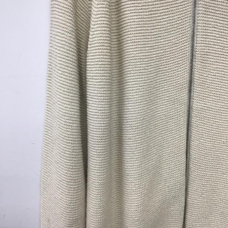 トゥモローランドトリコ TOMORROWLAND tricot カーディガン 長袖 ジップアップカーディガン ジップアップニット アウター L 無地 アイボリー / アイボリー / メンズ USED 古着 中古 10162333