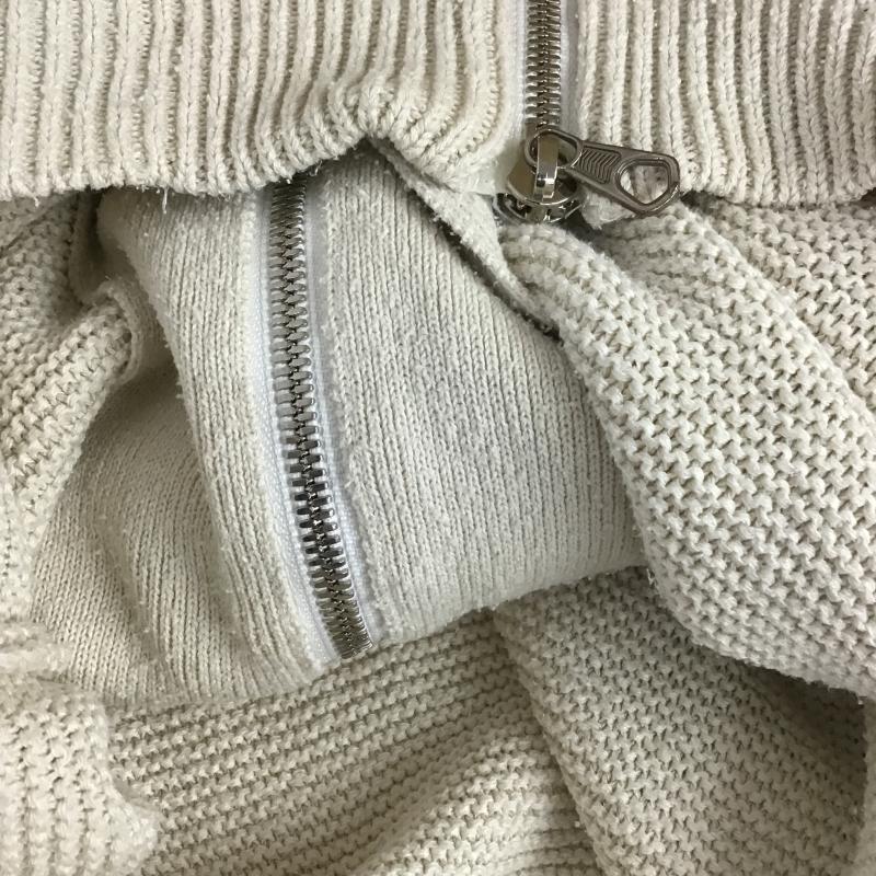 トゥモローランドトリコ TOMORROWLAND tricot カーディガン 長袖 ジップアップカーディガン ジップアップニット アウター L 無地 アイボリー / アイボリー / メンズ USED 古着 中古 10162333