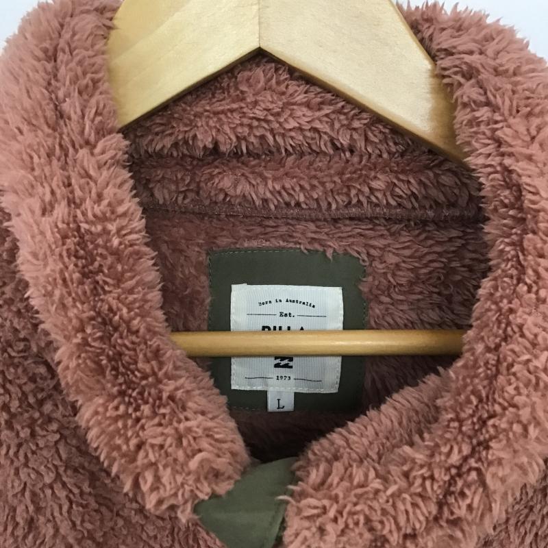 ビラボン BILLABONG ジャケット、上着 ジャンパー、ブルゾン AJ014-016 ハーフジップフリース L 無地 桃 / ピンク / pink レディース USED 古着 中古 10162335