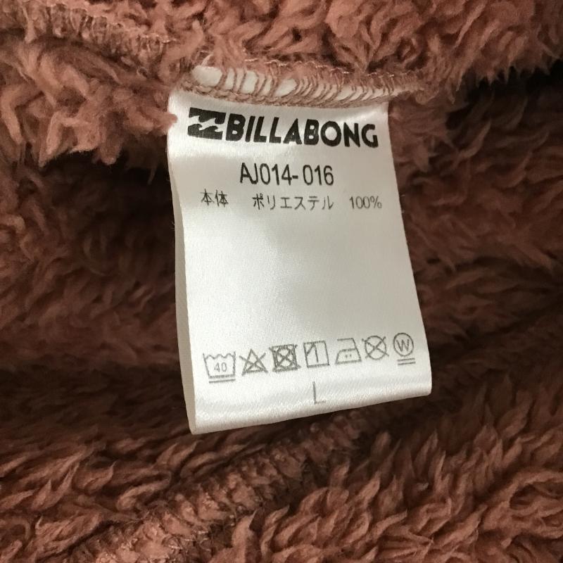 ビラボン BILLABONG ジャケット、上着 ジャンパー、ブルゾン AJ014-016 ハーフジップフリース L 無地 桃 / ピンク / pink レディース USED 古着 中古 10162335