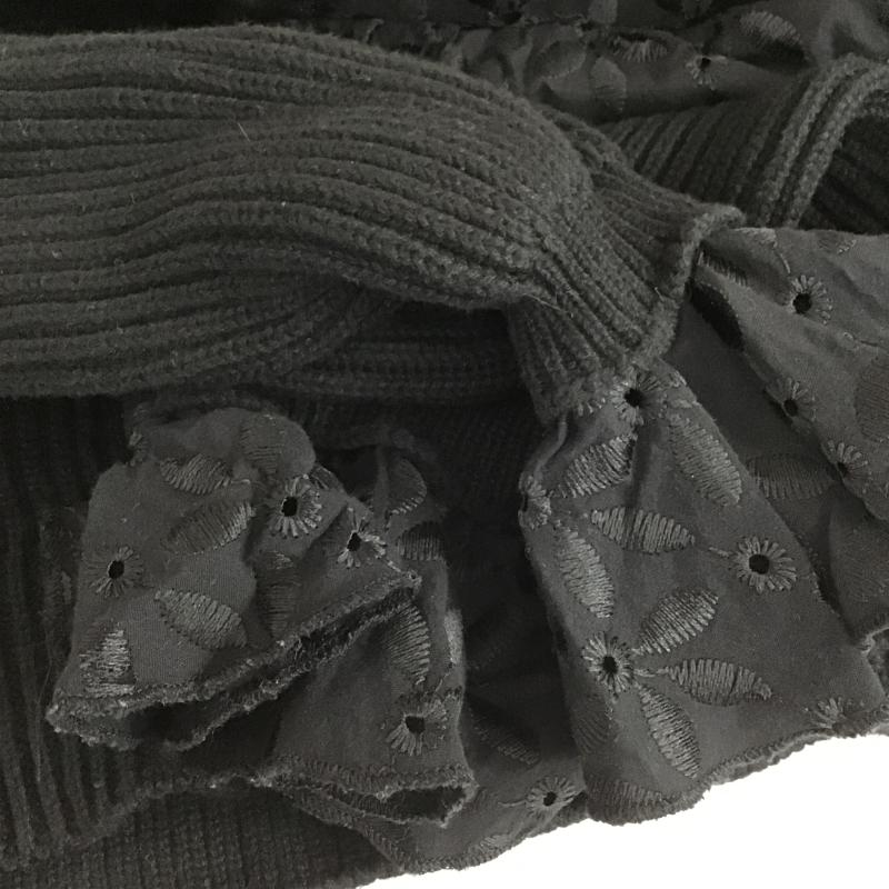 ザラ ZARA ニット、セーター 長袖 M 無地 黒 / ブラック / black レディース USED 古着 中古 10162340