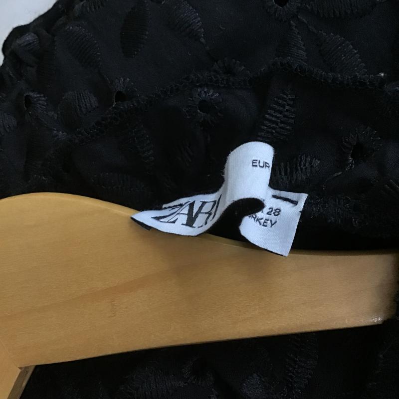 ザラ ZARA ニット、セーター 長袖 M 無地 黒 / ブラック / black レディース USED 古着 中古 10162340
