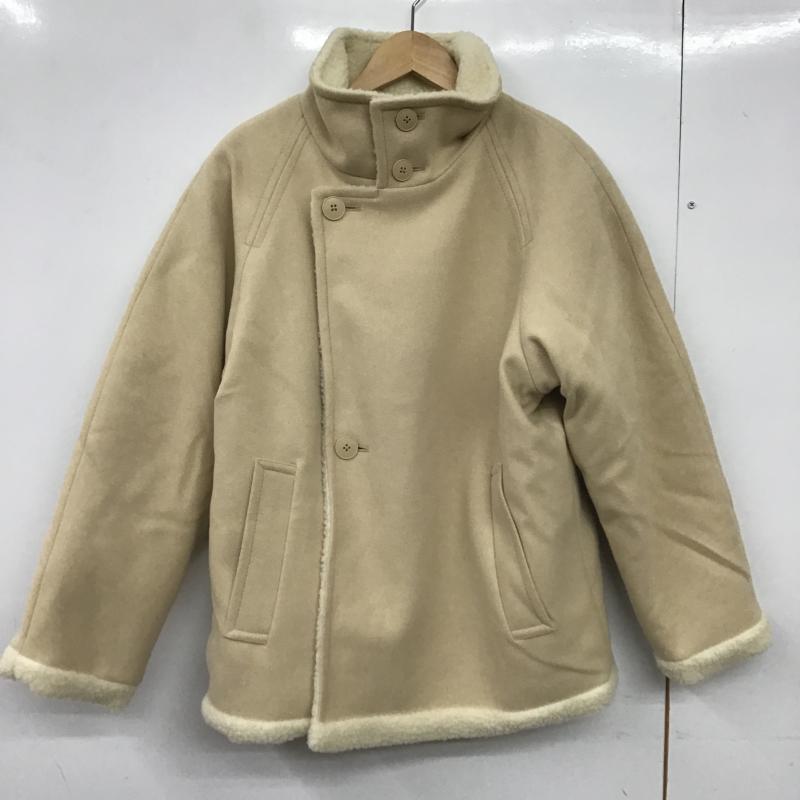 ニコアンド niko and... ジャケット、上着 ジャンパー、ブルゾン NKN36747AD ボアジャケット M 無地 ベージュ / ベージュ / beige X オフホワイト / オフホワイト / レディース USED 古着 中古 10162348