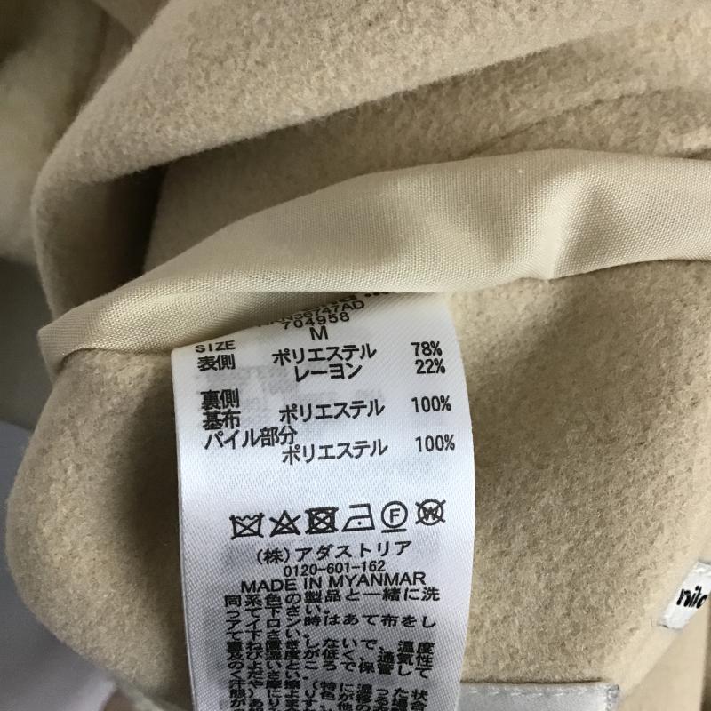 ニコアンド niko and... ジャケット、上着 ジャンパー、ブルゾン NKN36747AD ボアジャケット M 無地 ベージュ / ベージュ / beige X オフホワイト / オフホワイト / レディース USED 古着 中古 10162348