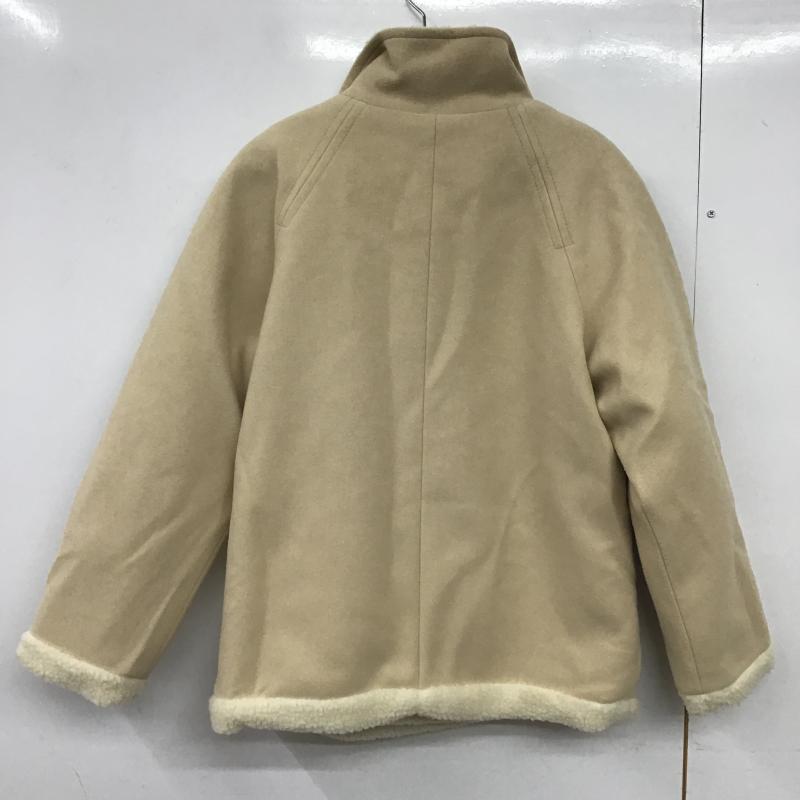 ニコアンド niko and... ジャケット、上着 ジャンパー、ブルゾン NKN36747AD ボアジャケット M 無地 ベージュ / ベージュ / beige X オフホワイト / オフホワイト / レディース USED 古着 中古 10162348