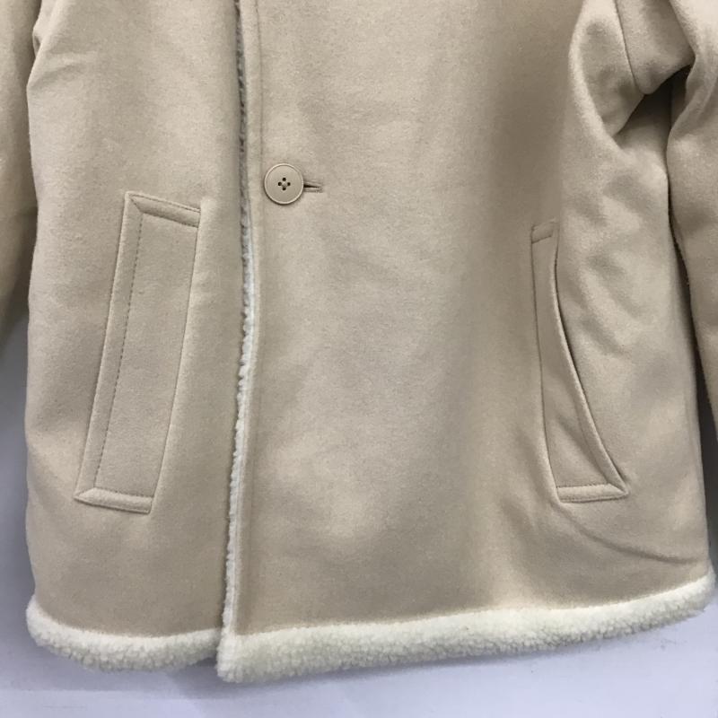 ニコアンド niko and... ジャケット、上着 ジャンパー、ブルゾン NKN36747AD ボアジャケット M 無地 ベージュ / ベージュ / beige X オフホワイト / オフホワイト / レディース USED 古着 中古 10162348