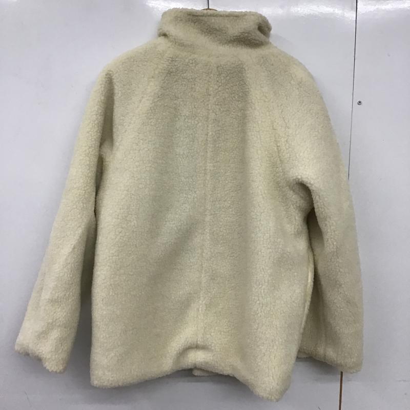 ニコアンド niko and... ジャケット、上着 ジャンパー、ブルゾン NKN36747AD ボアジャケット M 無地 ベージュ / ベージュ / beige X オフホワイト / オフホワイト / レディース USED 古着 中古 10162348