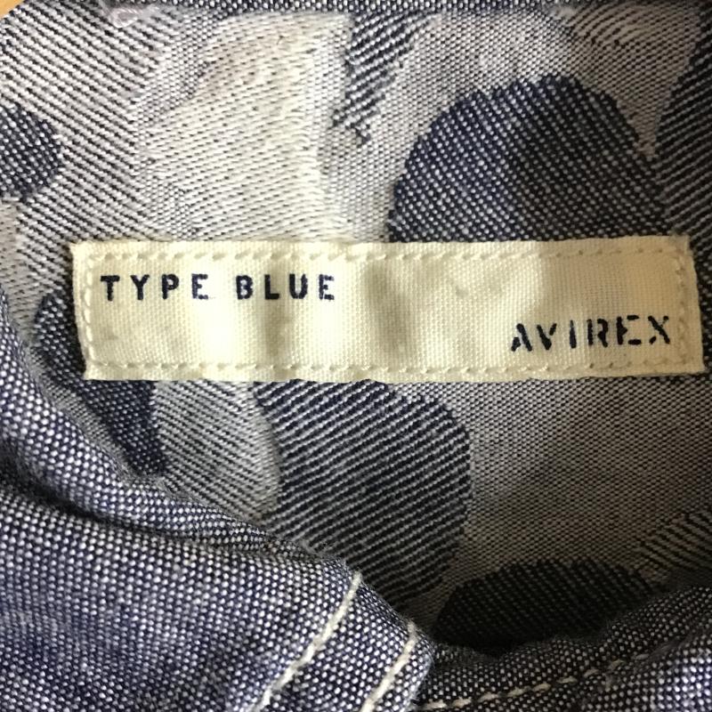 アヴィレックス AVIREX ワンピース ひざ丈スカート S ロゴ、文字 X プリント 水色 / ライトブルー / レディース USED 古着 中古 10162349