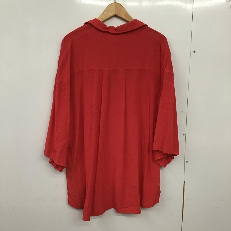 アヴィレックス AVIREX シャツ、ブラウス 半袖 FREE 無地 赤 / レッド / red レディース USED 古着 中古 10162350