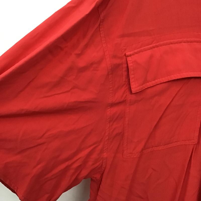 アヴィレックス AVIREX シャツ、ブラウス 半袖 FREE 無地 赤 / レッド / red レディース USED 古着 中古 10162350