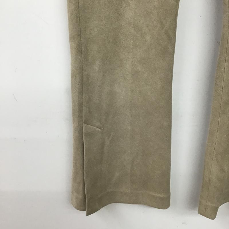 ジーナシス JEANASIS パンツ スラックス JS050505TS ヌバックライクフレアパンツ スリットパンツ M 無地 ベージュ / ベージュ / beige レディース USED 古着 中古 10162356