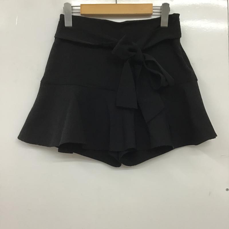 ザラ ZARA パンツ キュロット S 無地 黒 / ブラック / black レディース USED 古着 中古 10162357