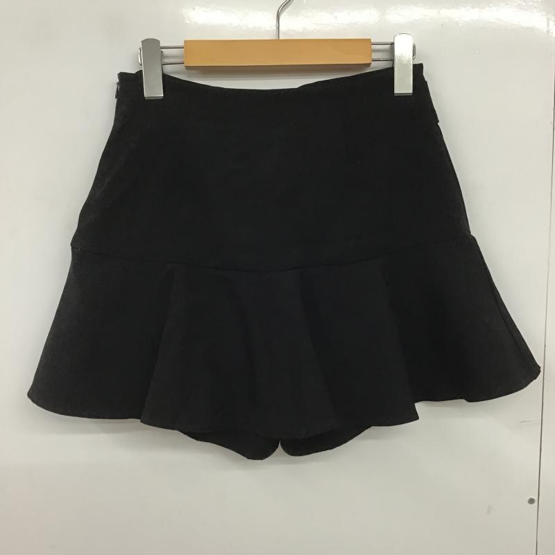 ザラ ZARA パンツ キュロット S 無地 黒 / ブラック / black レディース USED 古着 中古 10162357