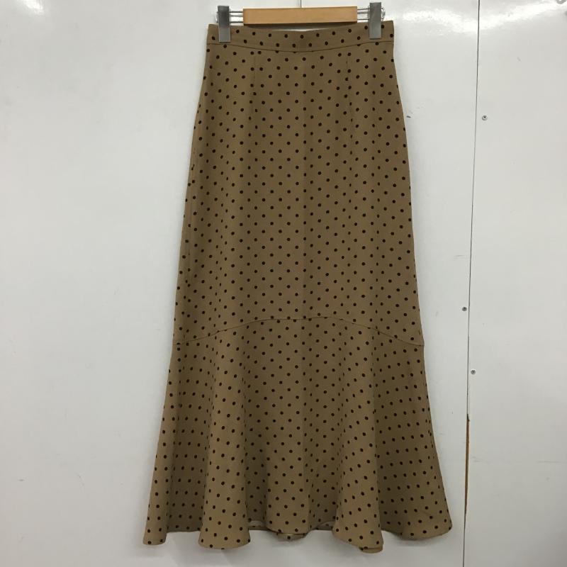 グリーンレーベルリラクシング green label relaxing スカート ロングスカート 3624-169-2183 マーメイドラインスカート ドット ベージュ / ベージュ / beige レディース USED 古着 中古 10162362