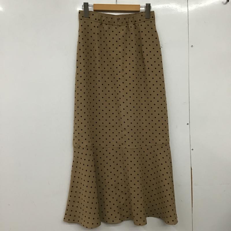 グリーンレーベルリラクシング green label relaxing スカート ロングスカート 3624-169-2183 マーメイドラインスカート ドット ベージュ / ベージュ / beige レディース USED 古着 中古 10162362