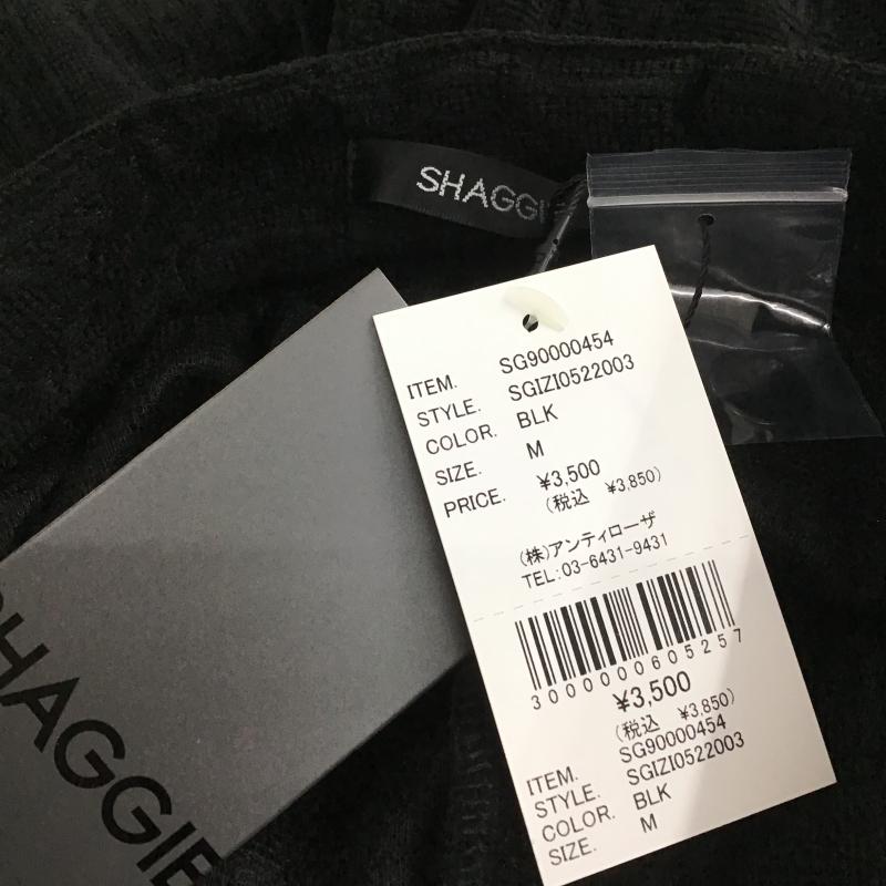 シャギー SHAGGIE パンツ ショートパンツ タグ付 M 無地 X ロゴ、文字 黒 / ブラック / black レディース USED 古着 中古 10162364