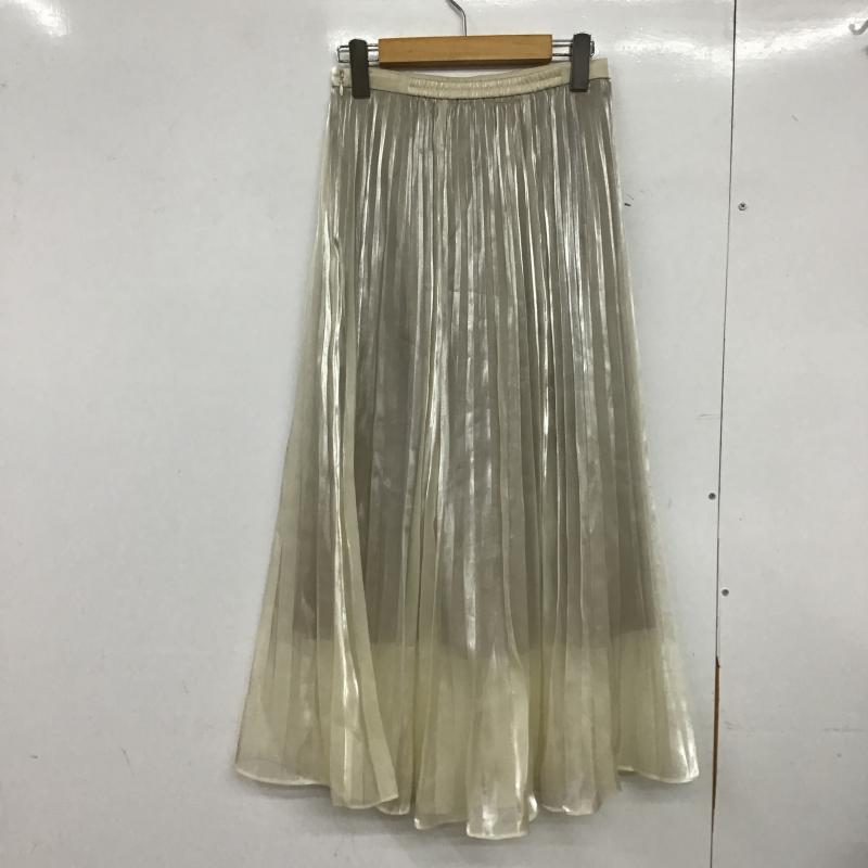 スナイデル SNIDEL スカート ロングスカート SWFS205070 シアープリーツスカート 0 無地 アイボリー / アイボリー / レディース USED 古着 中古 10162365