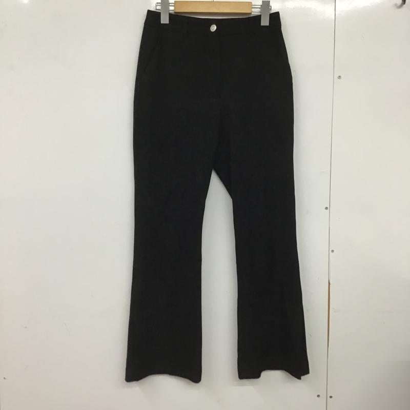 ジーナシス JEANASIS パンツ スラックス ヌバックライクフレアパンツ JS050505TS M 無地 黒 / ブラック / black レディース USED 古着 中古 10162367