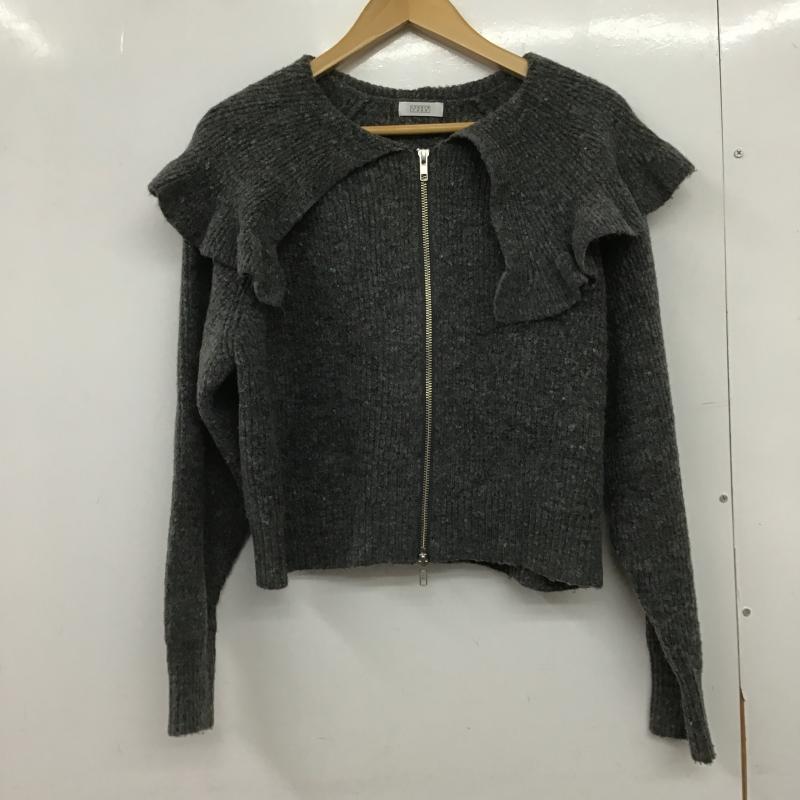 ローリーズファーム LOWRYS FARM カーディガン 長袖 ニット FREE 灰 / グレー / gray レディース USED 古着 中古 10162368