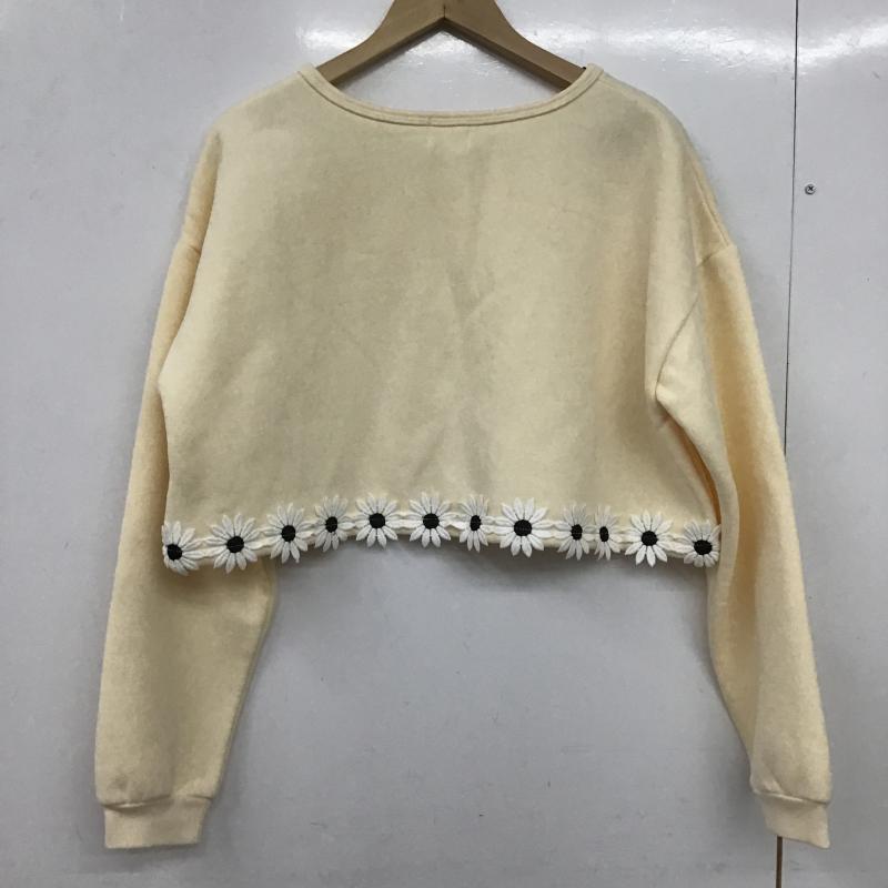 メリージェニー merry jenny カーディガン 長袖 FREE 無地 オフホワイト / オフホワイト / レディース USED 古着 中古 10162369