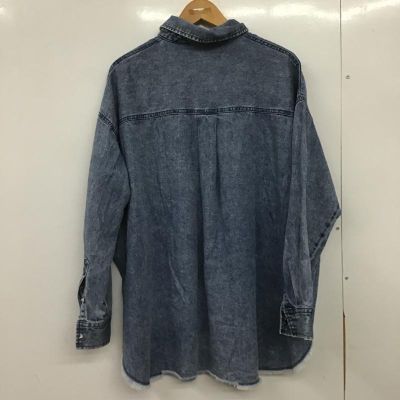 レプシィム LEPSIM シャツ、ブラウス 長袖 FREE 無地 水色 / ライトブルー / レディース USED 古着 中古 10162370