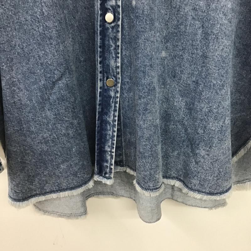 レプシィム LEPSIM シャツ、ブラウス 長袖 FREE 無地 水色 / ライトブルー / レディース USED 古着 中古 10162370