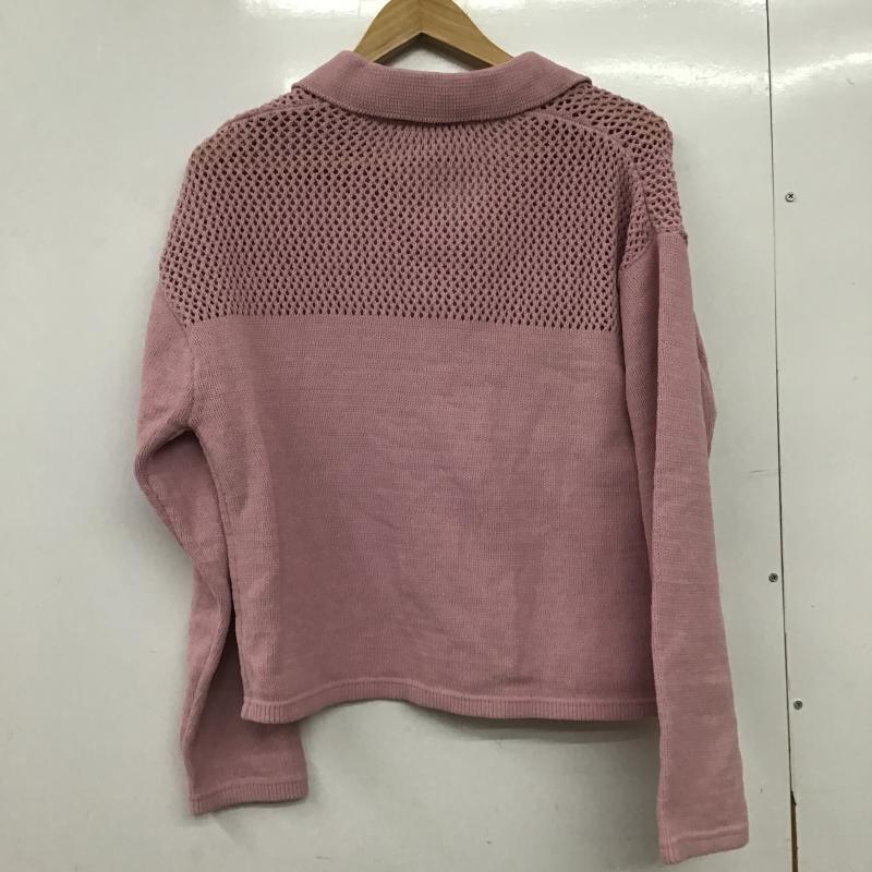 ザラ ZARA ニット、セーター 長袖 M 無地 桃 / ピンク / pink レディース USED 古着 中古 10162371