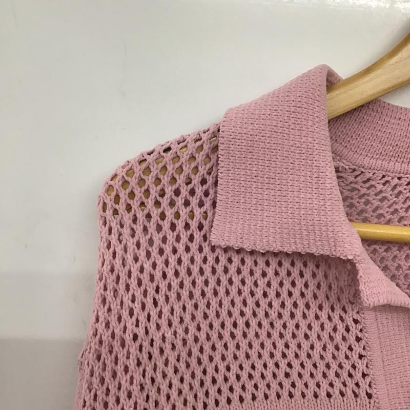 ザラ ZARA ニット、セーター 長袖 M 無地 桃 / ピンク / pink レディース USED 古着 中古 10162371