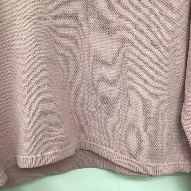 ザラ ZARA ニット、セーター 長袖 M 無地 桃 / ピンク / pink レディース USED 古着 中古 10162371