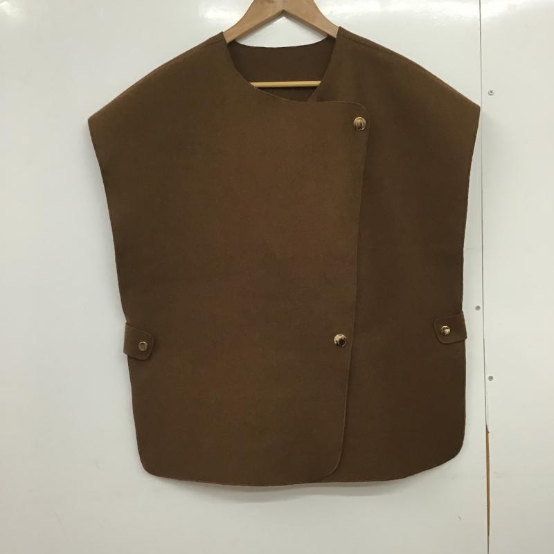 セレクトモカ select MOCA ベスト ベスト FREE 無地 茶 / ブラウン / brown レディース USED 古着 中古 10162373