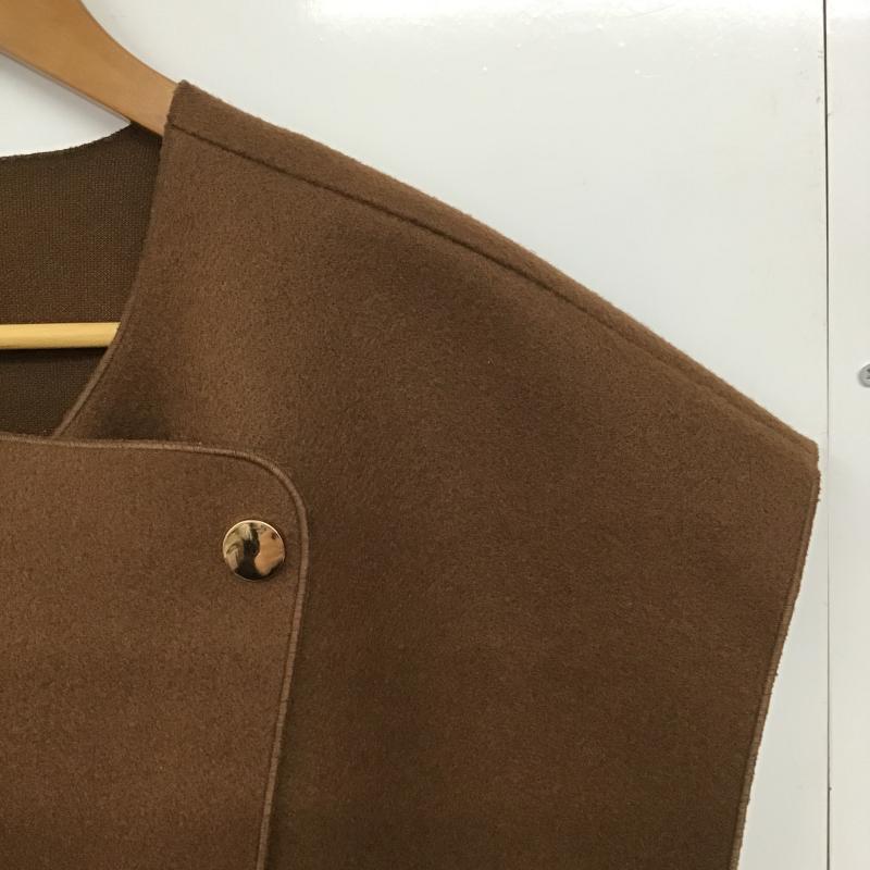セレクトモカ select MOCA ベスト ベスト FREE 無地 茶 / ブラウン / brown レディース USED 古着 中古 10162373
