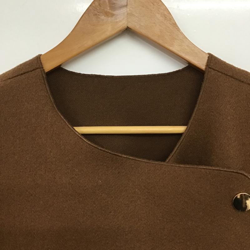 セレクトモカ select MOCA ベスト ベスト FREE 無地 茶 / ブラウン / brown レディース USED 古着 中古 10162373